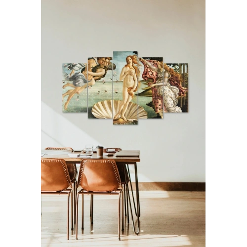 Deniz Kızı Manzarası 5 Parçalı Mdf Tablo 60 x 100