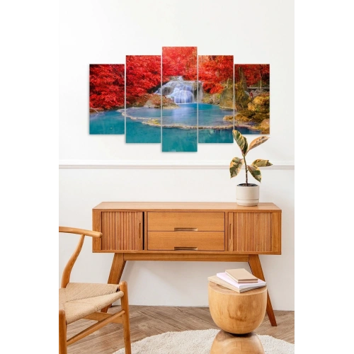 Deniz Manzara 5 Parçalı Mdf Tablo 60 x 100