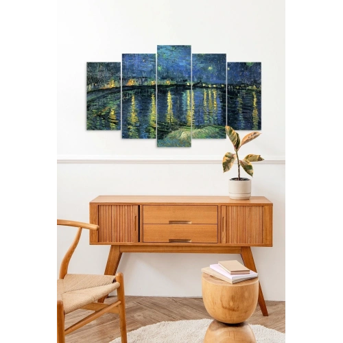 Deniz Manzara 5 Parçalı Mdf Tablo 60 x 100