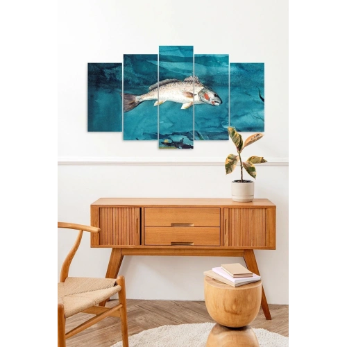 Deniz Manzarası 5 Parçalı Mdf Tablo 60 x 100
