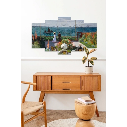 Deniz Manzarası 5 Parçalı Mdf Tablo 60 x 100