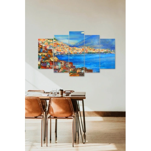 Deniz Manzarası 5 Parçalı Mdf Tablo 60 x 100