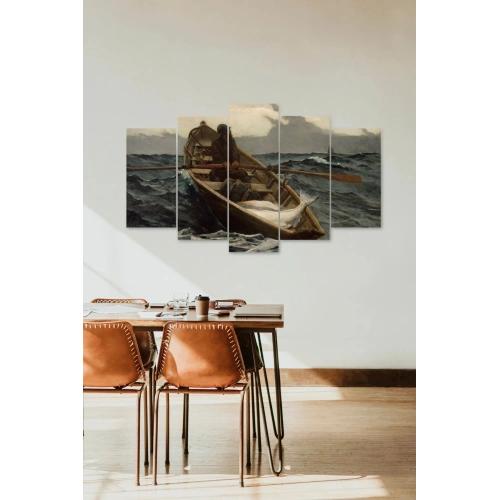 Deniz Manzarası 5 Parçalı Mdf Tablo 60 x 100
