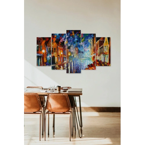 Deniz Manzarası 5 Parçalı Mdf Tablo 60 x 100