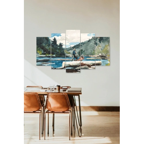 Deniz Manzarası 5 Parçalı Mdf Tablo 60 x 100