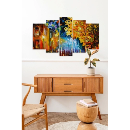 Deniz Manzarası 5 Parçalı Mdf Tablo 60 x 100