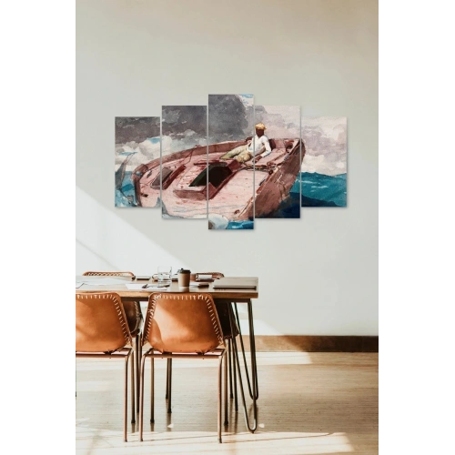 Deniz Manzarası 5 Parçalı Mdf Tablo 60 x 100