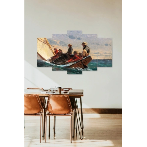 Deniz Manzarası 5 Parçalı Mdf Tablo 60 x 100