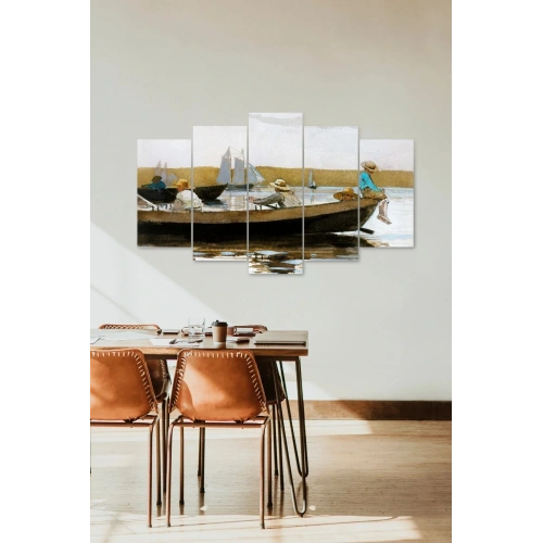 Deniz Manzarası 5 Parçalı Mdf Tablo 60 x 100
