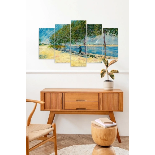 Deniz Retro 5 Parçalı Mdf Tablo 60 x 100