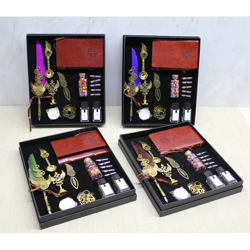 Deri Defterli Divit Hokka Ve Mühür Seti Model 2