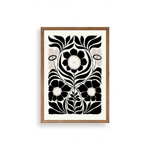 Desen Ahşap Çerçeveli Tablo 23 x 30