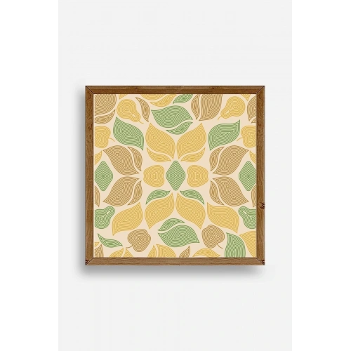 Desen Ahşap Çerçeveli Tablo 42 x 42