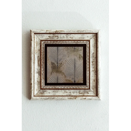 Desenli Çerçeveli Taş Tablo , Çerçeveli Taş Duvar Dekoru-enkcrcvtbl-00166 20 cm