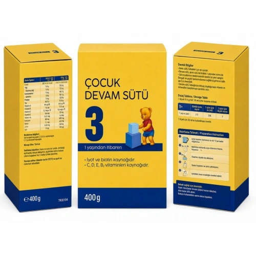 Devam Sütü 3 400 Gr Bebekler İçin Besleyici