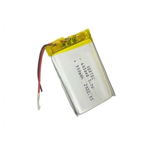 Devreli 3.7v 900mah Li-polymer Pil 30x48mm