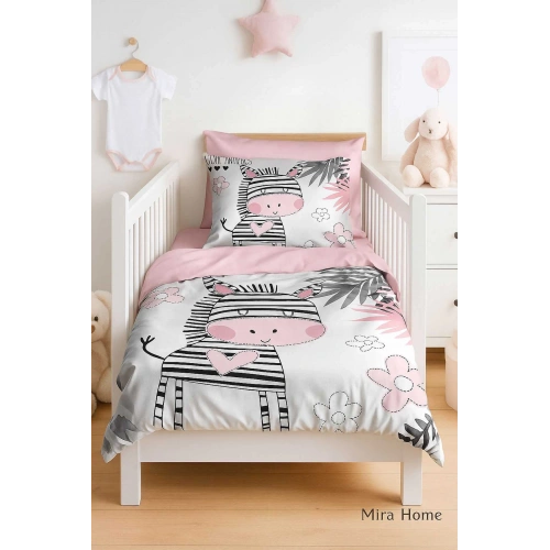 Digital Printed 3D Cotton Newborn Baby Bedding Set Baby Zebra