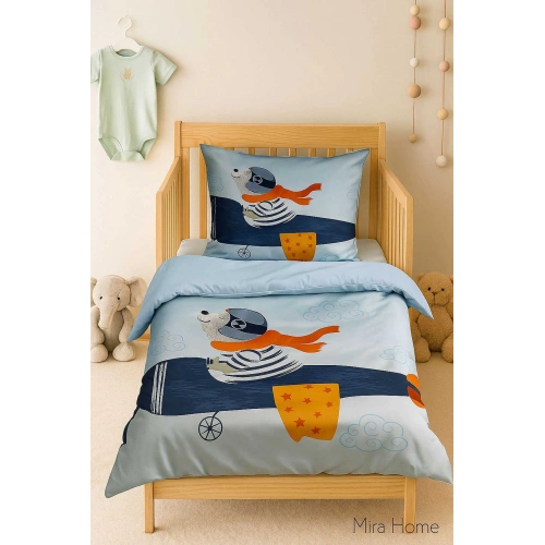 Digital Printed 3D Cotton Newborn Baby Bedding Set Fly Foggy