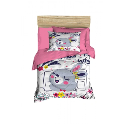 Digital Printed 3D Cotton Newborn Baby Bedding Set Wish Rabbit