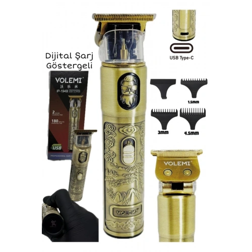 Dijital Göstergeli Saç Sakal Tıraş Makinesi - Sıfıra Yakın - IP-1949 (5365)