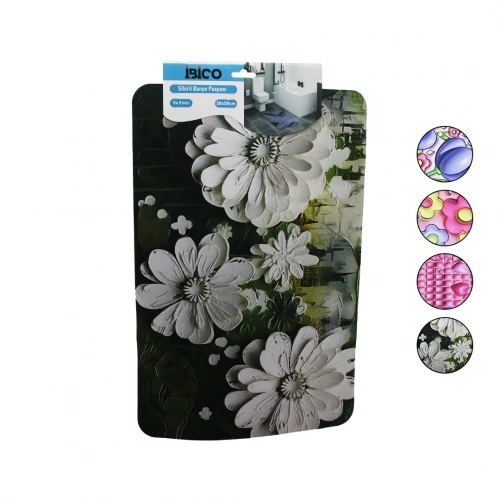 DİKDÖRTGEN - DESENLİ   38X58CM   SU EMİCİ - SİHİRLİ  BANYO PASPASI  ELASTİK (5365)