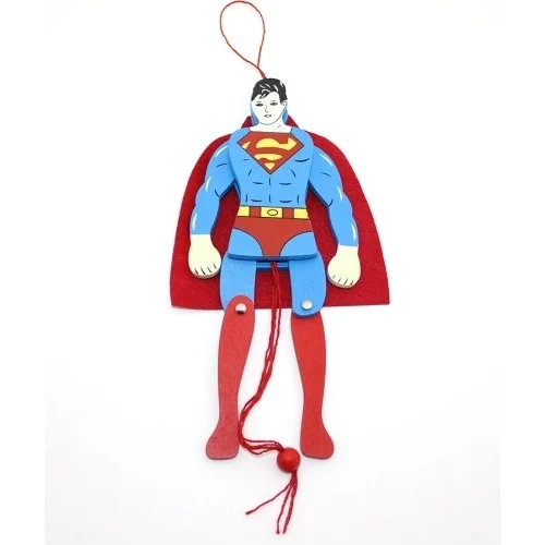 Dinamik Ahşap Süperman Figürü 20x10 Cm Dekorasyon