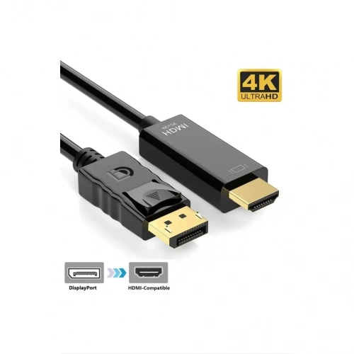 Displayport Hdmı Kablo 1.8 Metre Esnek Kullanım