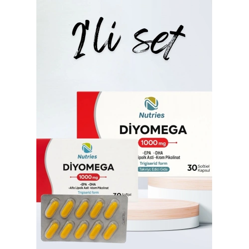 Diyomega 30 Kapsül – 2’li Avantaj Paketi