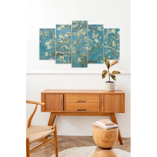 Doğa Çiçekler 5 Parçalı Mdf Tablo 60 x 100