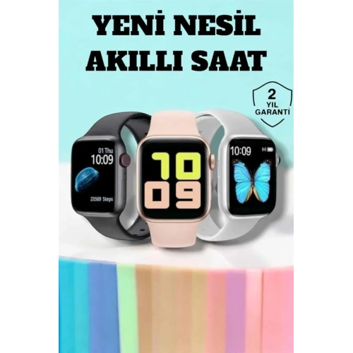 Dokunmatik Ekranlı Akıllı Saat 44 Mm Bluetooth Bağlantılı