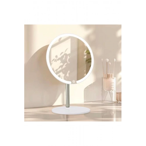 Dokunmatik led ışıklı yuvarlak 180° ayarlanabilir 3 farklı renk LED MASA AYNASI