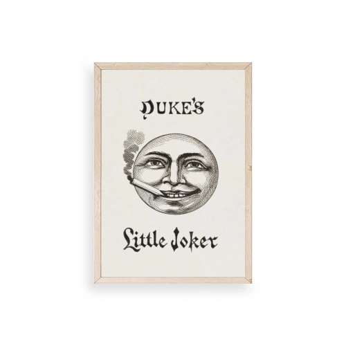 Dukes Little Joker Ahşap Çerçeveli Tablo 23 x 30