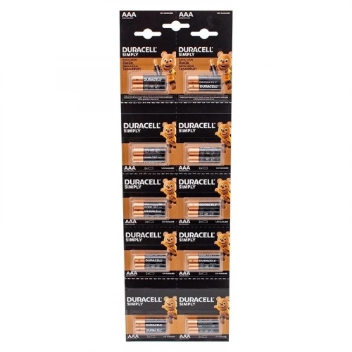Duracell 1.5v İnce Aaa 20li Pil Lr03/mn20