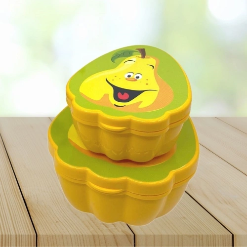 Durukar® 2-Piece Nested Pear-shaped Model Storage and Feeding Container Set (550 ml + 250 ml)