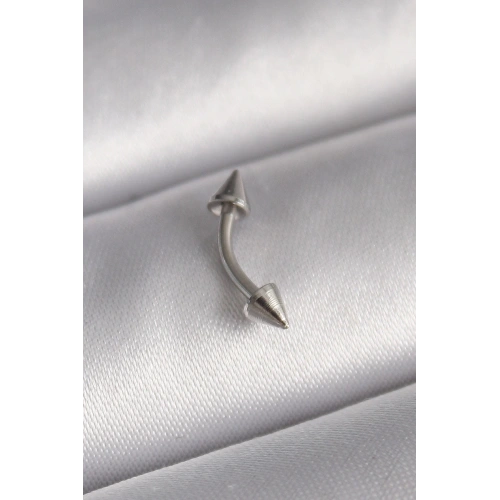 Durukar® 316L Çelik Gümüş Renk Çivi Model Piercing