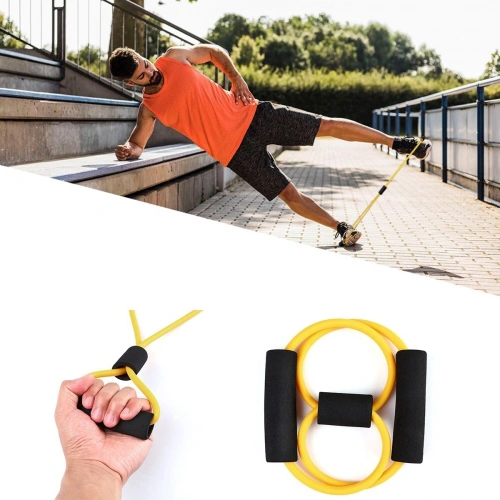 Durukar® 8 Şeklinde Direnç Bandı Yoga Plates Ve Vücut Geliştirme Egzersiz Bandı