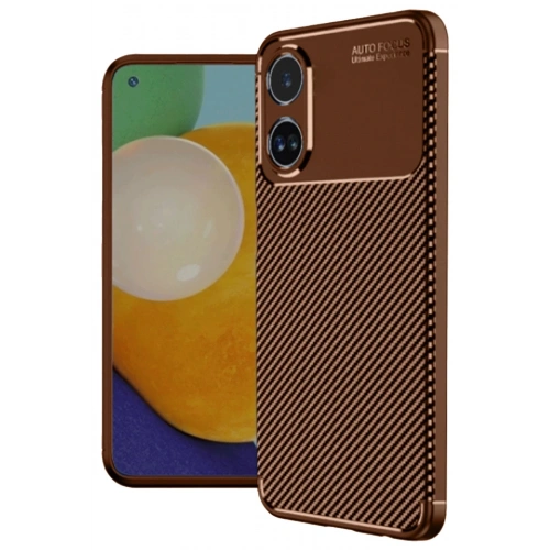 Durukar®   A38 Kılıf Auto Focus Karbon Kapak - Kahverengi