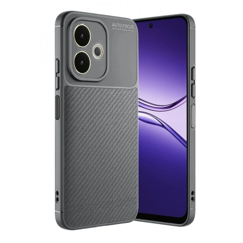 Durukar®   A5 Pro 4G Kılıf Auto Focus Karbon Kapak - Gri