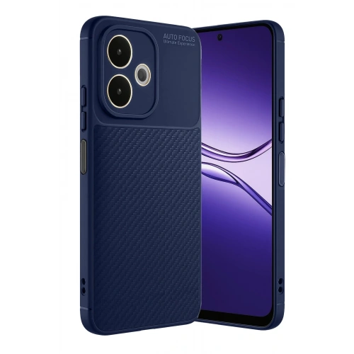 Durukar®   A5 Pro 4G Kılıf Auto Focus Karbon Kapak - Lacivert