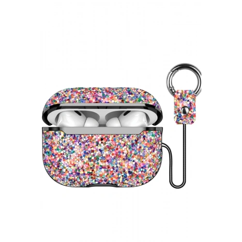 Durukar®  Airpods Pro 2 (2.nesil) Bright Simli Airpods Kapak - Gold
