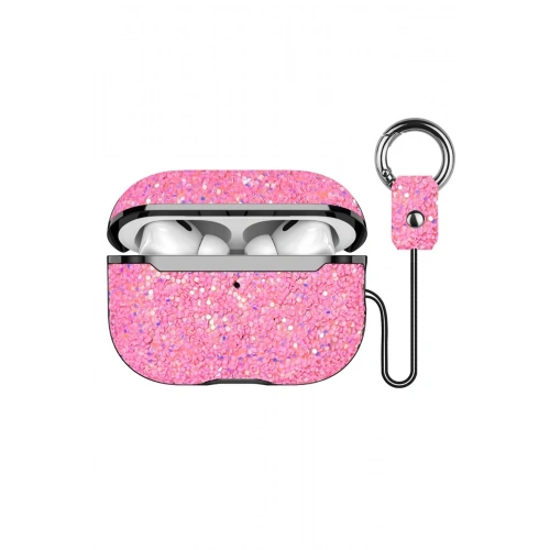 Durukar®  Airpods Pro 2 (2.nesil) Bright Simli Airpods Kapak - Pembe