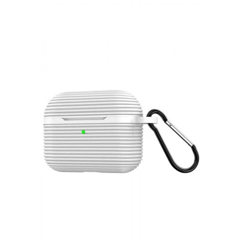 Durukar®  Airpods Pro 3 (3.nesil) Raven Silikon Kılıf - Beyaz