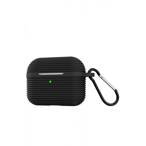 Durukar®  Airpods Pro 3 (3.nesil) Raven Silikon Kılıf - Siyah