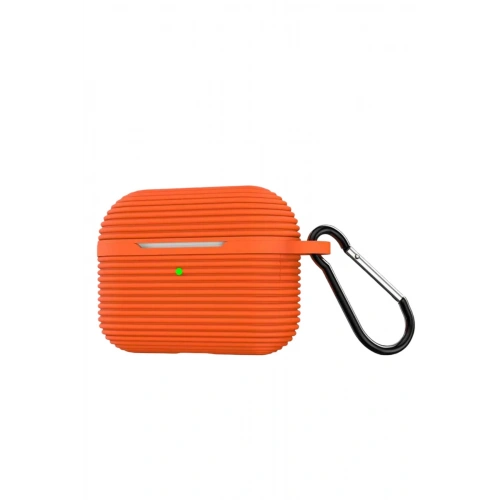 Durukar®  Airpods Pro 3 (3.nesil) Raven Silikon Kılıf - Turuncu