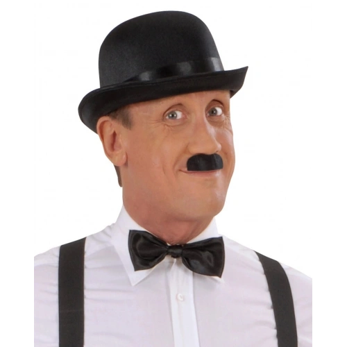 Durukar® Charlie Chaplin Stil Yetişkin Şapkası – Siyah Melon Parti Şapkası