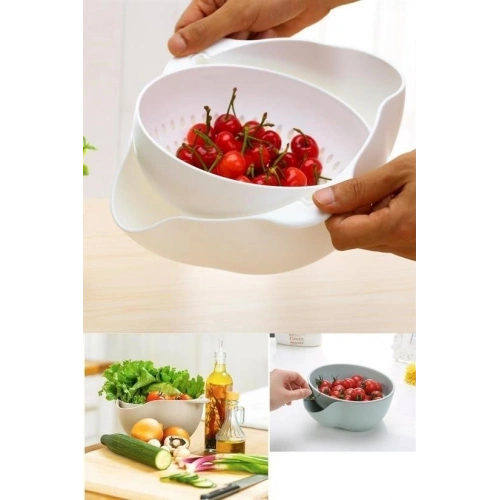 Durukar® Multi-Purpose 360-Degree Rotatable Practical Basin Kitchen Strainer Sieve