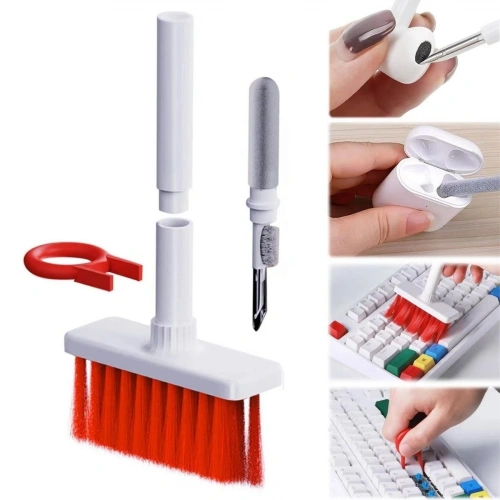 Durukar® Multi-Purpose Red Precision Brush Head Computer Laptop Cleaning Brush