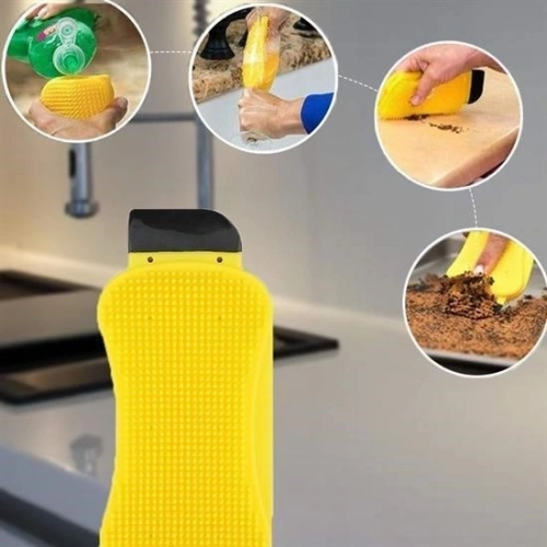 Durukar® Multi-Functional Practical Dishwashing Brush with Detergent Container