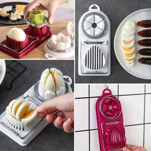 Durukar® Çok Fonksiyonlu Eşit Yumurta ,Meyve Dilimleyici Kesici Aparat