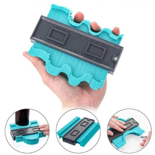 Durukar® Multi-Functional Plastic Contour Gauge Wood Tile Shaping Template